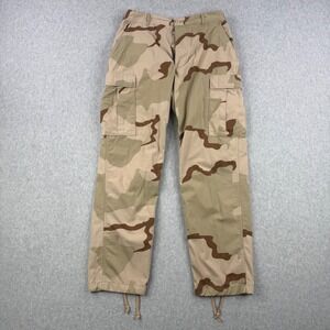 Vintage US Military Pants Mens Medium Long Desert Camo Combat BDU Trousers 90s